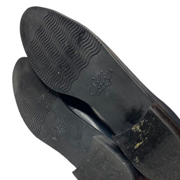 SELBY Moc Fit Wm’s Sz 8.5 Navy Blue Handcrafted Classic Leather Tassle Loafers - Picture 5 of 7